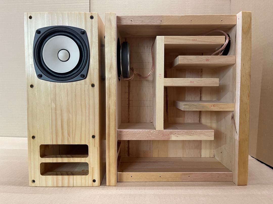 FOSTEX FE103NV2 搭載woodenスピーカー　自作