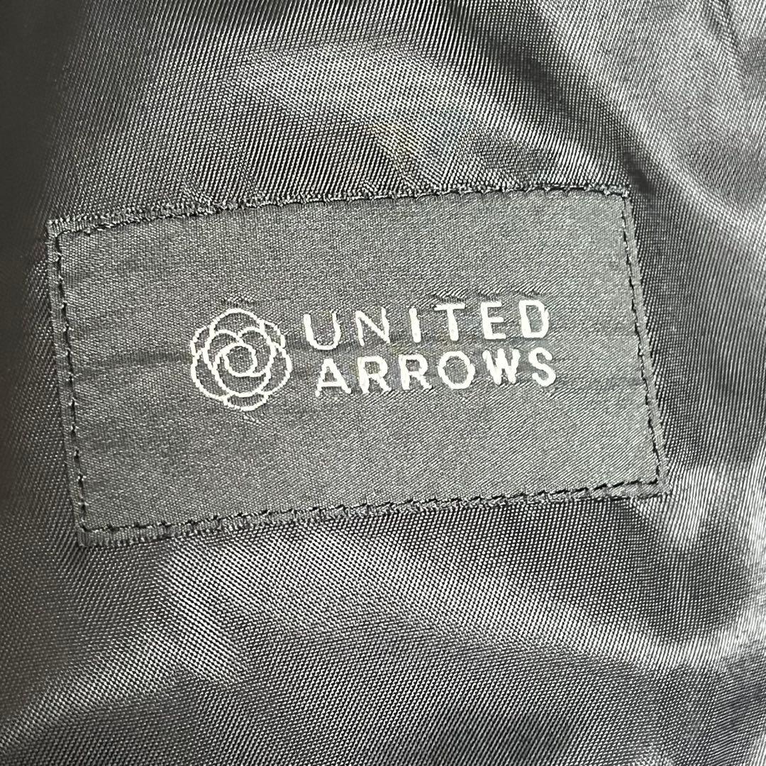 【美品】ユナイテッドアローズ　ラムレザーテーラードジャケット　羊革　ブラック　M