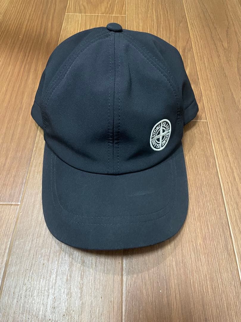 ストーンアイランド　キャップ　黒