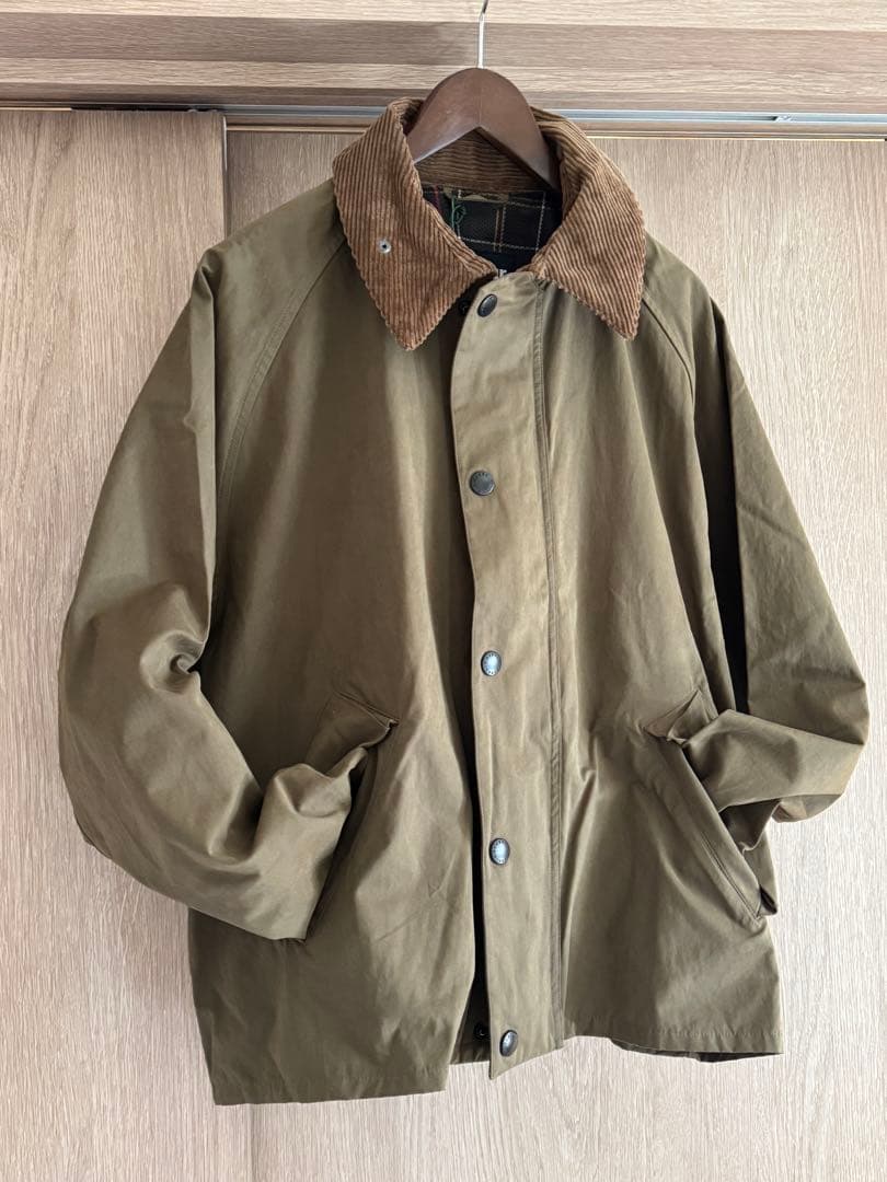 試着のみ　Barbour バブアー トランスポート　ノンオイルドジャケット 38