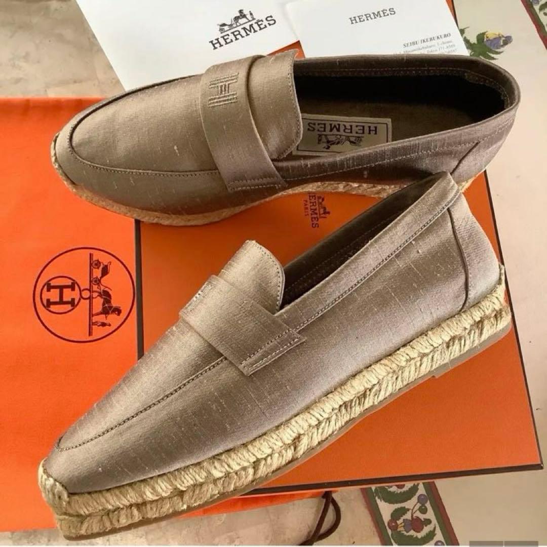 レア試着のみ新品! エルメス マルジェラ期 Hマーク刺繍 インソール 22.5㎝