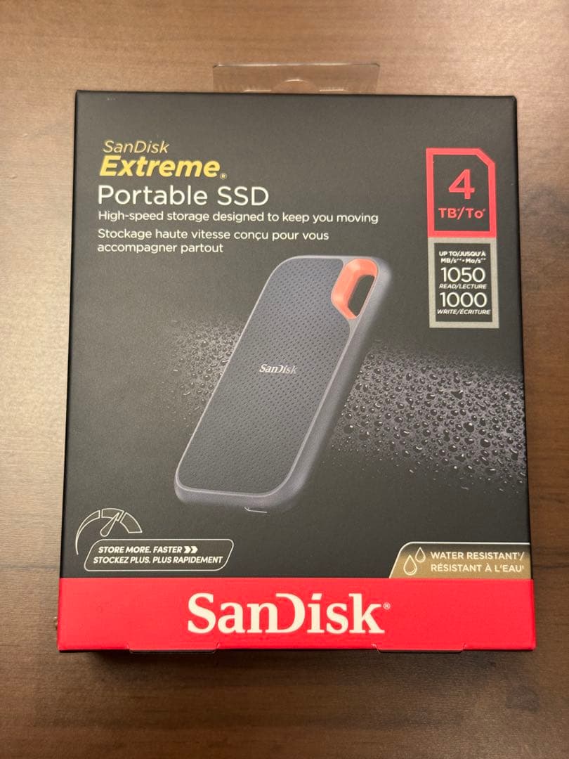 外付けハードディスク・ドライブ SanDisk 4TB Extreme Portable SSD