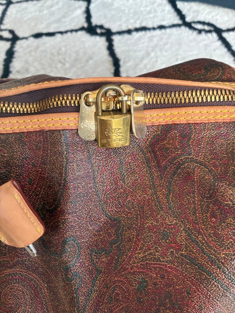 エトロ　ボストンバッグ ペイズリー柄 旅行バッグ　大容量