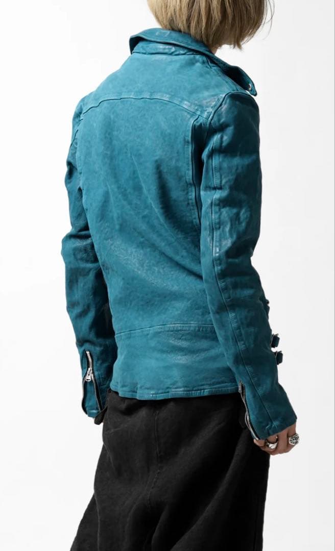 バックラッシュbacklashジャパンカーフダブルライダースLターコイズ祝日値下