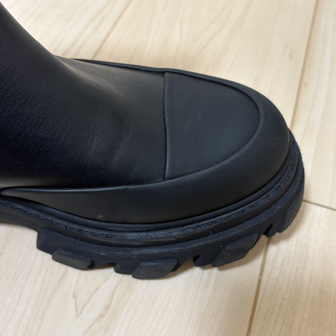 GANNI ガニー チェルシー サイドゴア ブーツ 厚底 ブラック 39