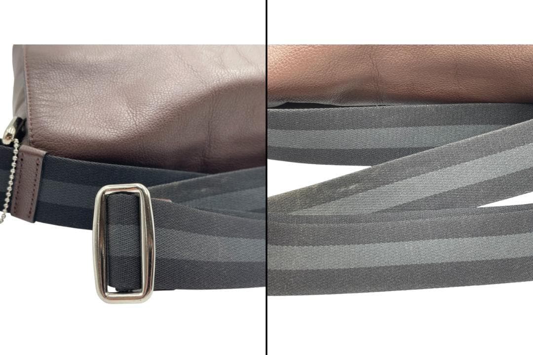 COACH F54792 スムースレザー ショルダーバッグ メッセンジャーバッグ