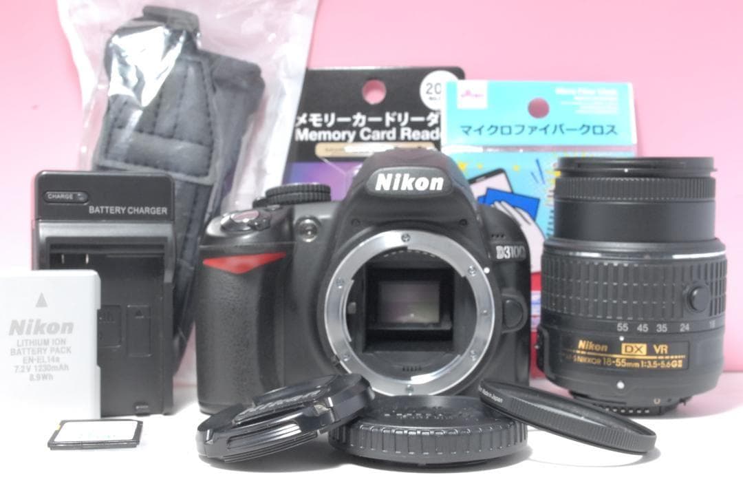 【美品】Nikon D3100　かんたん操作　スマホ転送　一眼レフカメラ