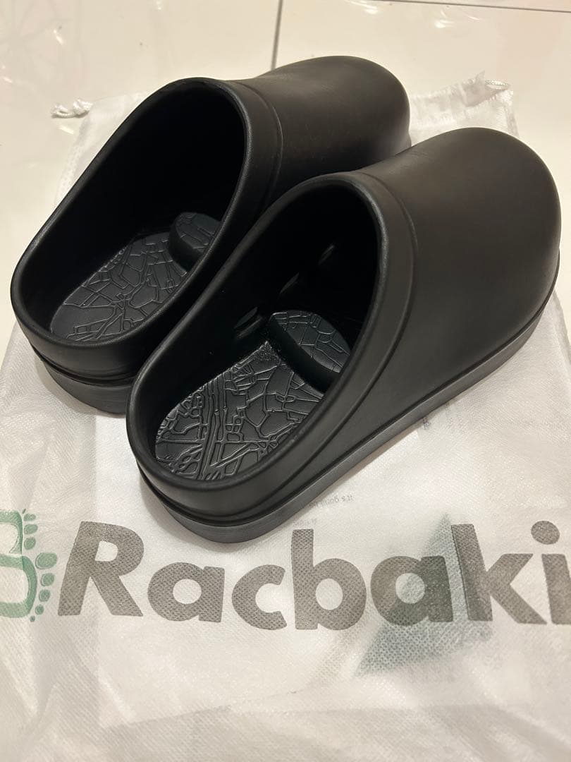 【Racbaki】ラクバキ イージーサボ ブラック Sサイズ