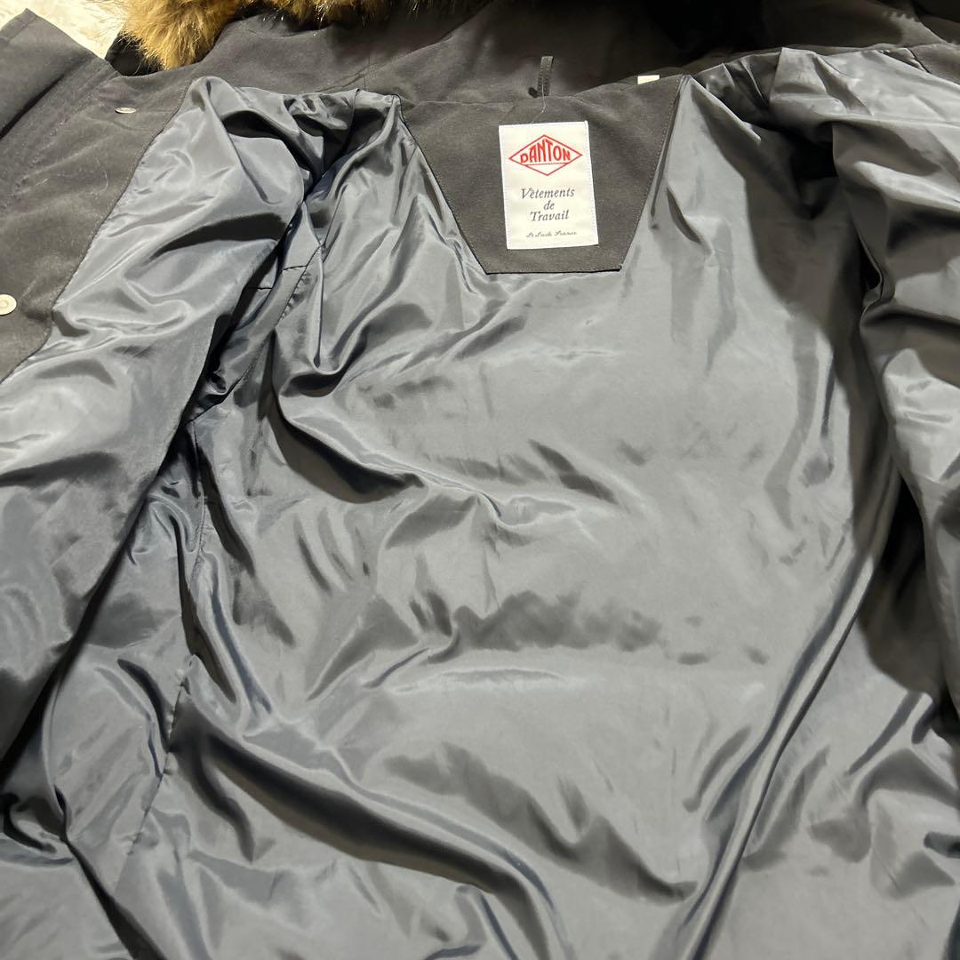 【美品】danton ダントン ダウンジャケット ファー付 サイズM