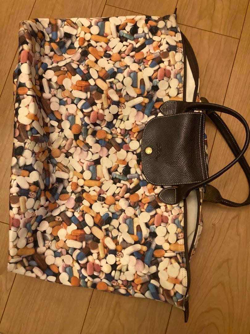 jeremy scott LONGCHAMP 錠剤デザイン トートバッグ