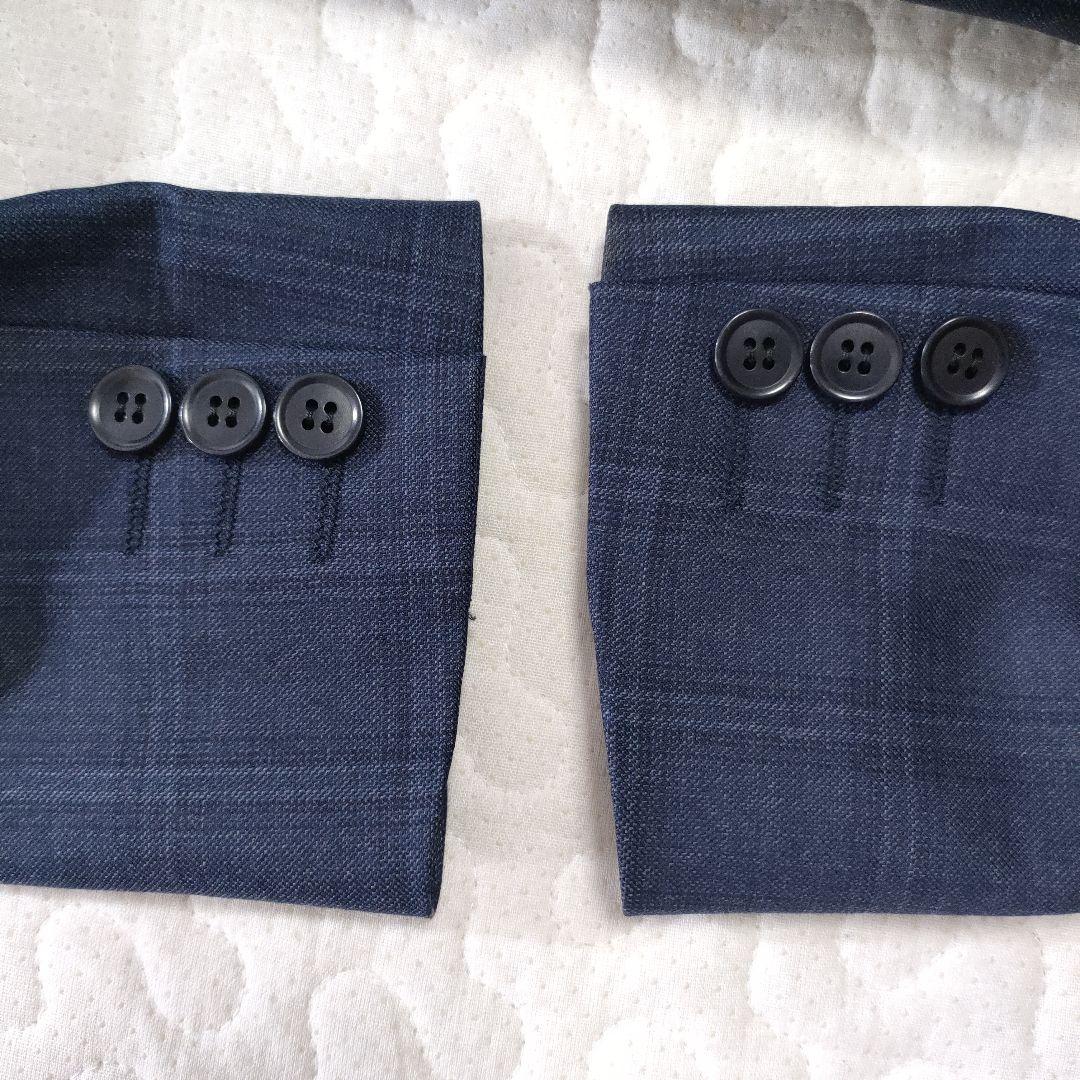 ザ・スーツカンパニー×REDA　セットアップ　チェック　ネイビー　36/34