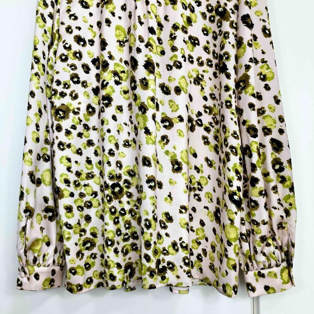24SS アナイ レオパードプリントスタンドフリル ブラウス サイズ36
