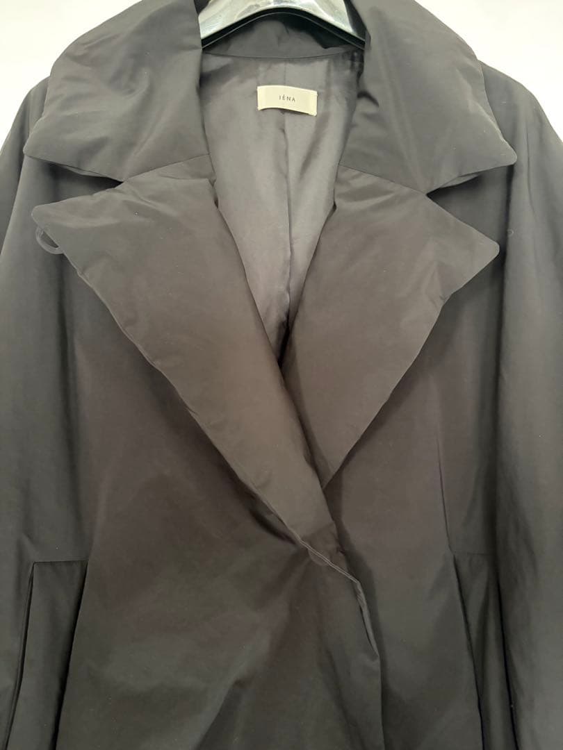 IENA 撥水テイラーコクーンダウン　黒　36