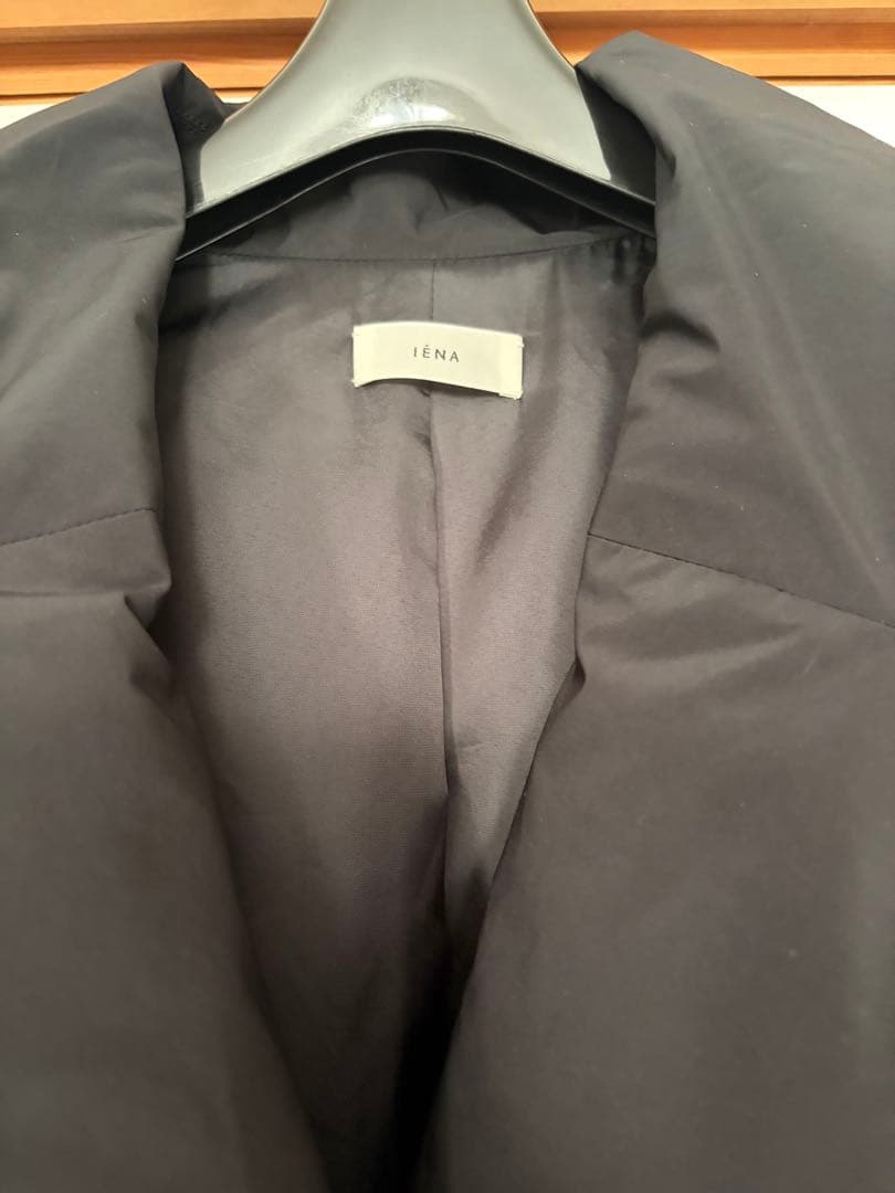 IENA 撥水テイラーコクーンダウン　黒　36