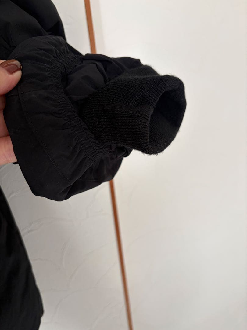 IENA 撥水テイラーコクーンダウン　黒　36