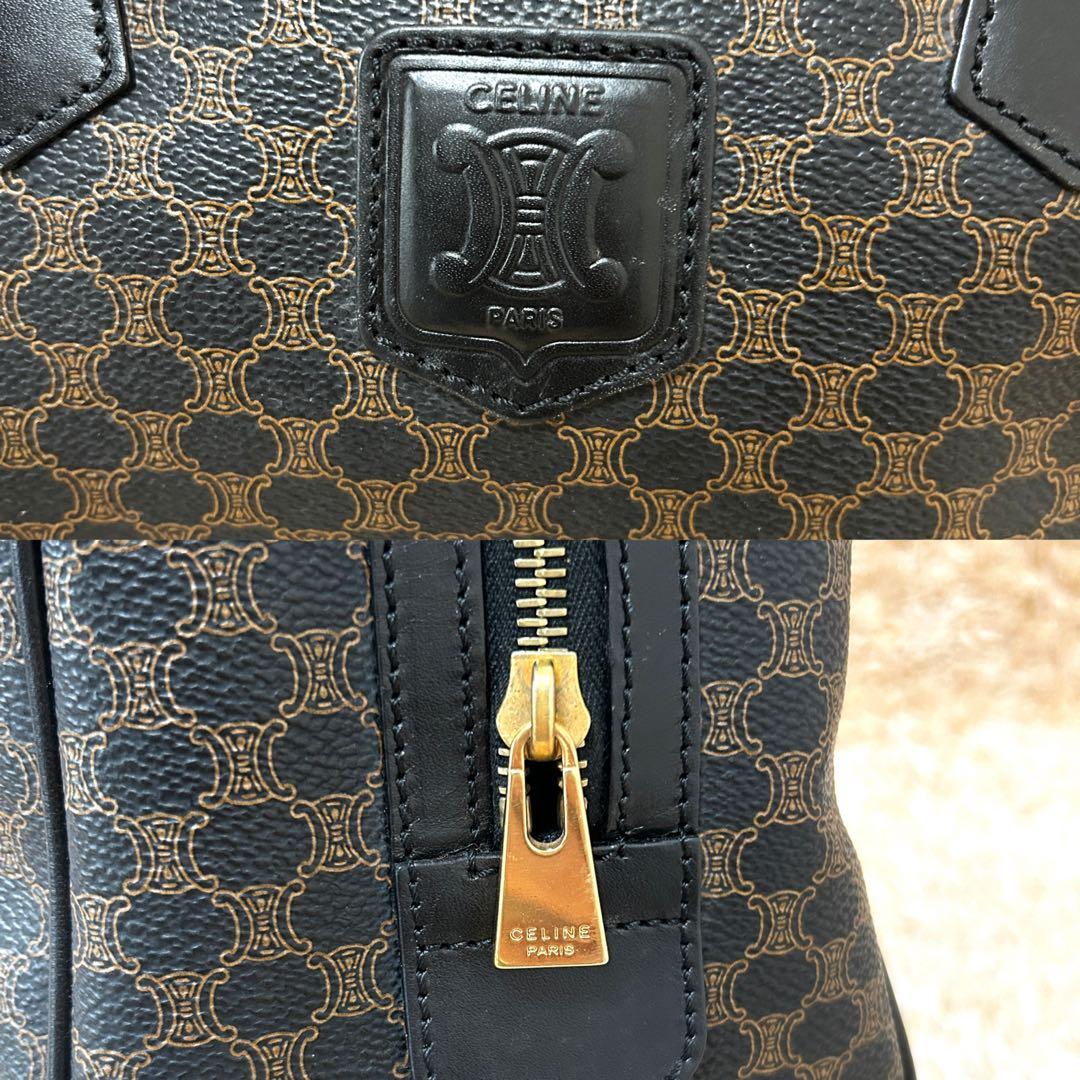 美品✨ セリーヌ マカダム トリオンフ ミニボストンバッグ