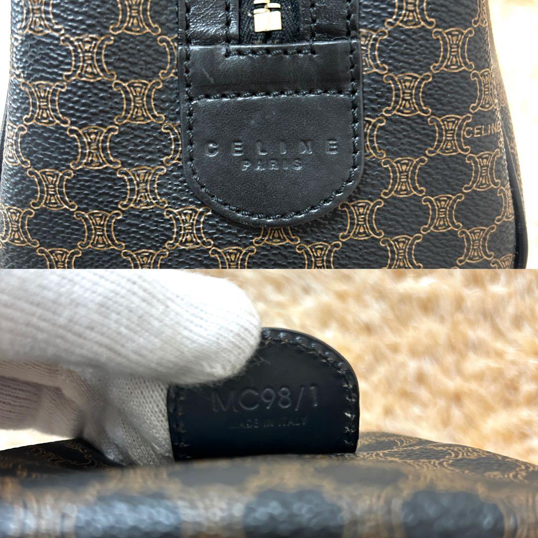 美品✨ セリーヌ マカダム トリオンフ ミニボストンバッグ