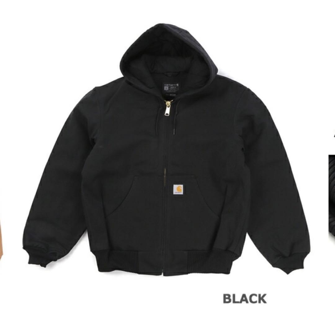 carhartt ブラック アクティブ　ジャケット　Sサイズ