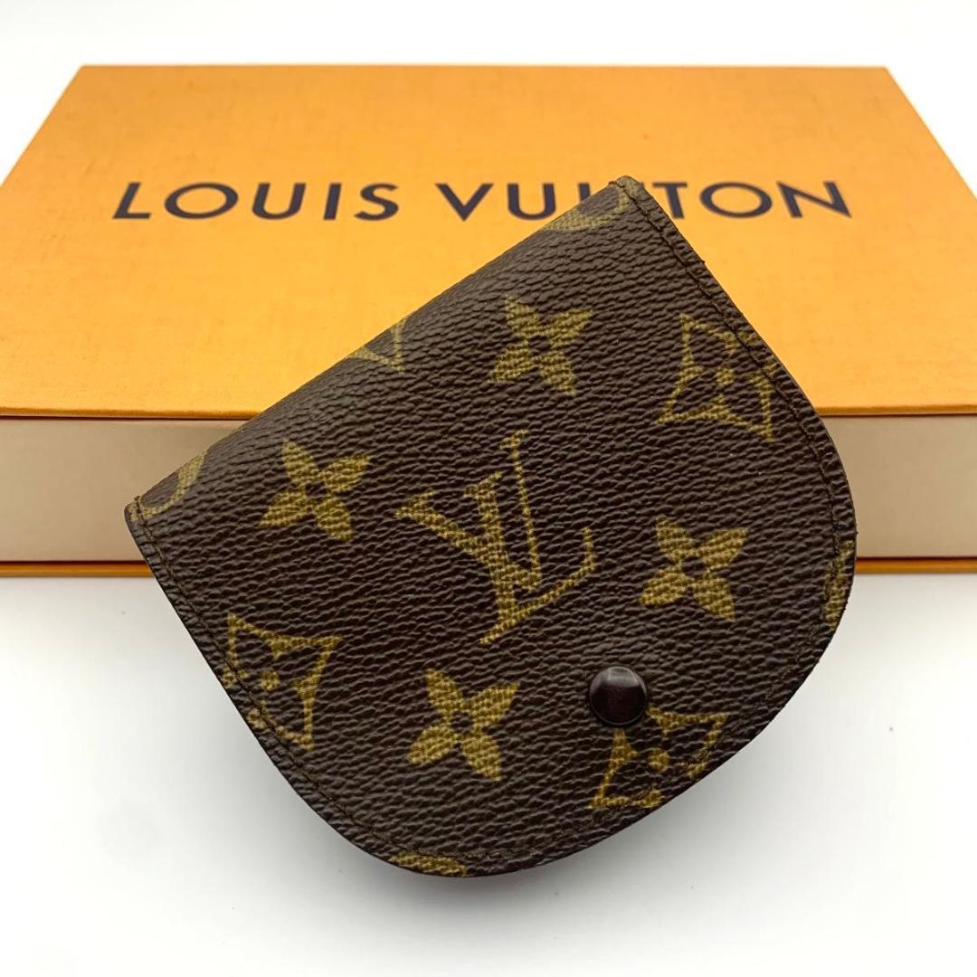 美品 ルイヴィトン ポルトモネ グゼ ケース 小銭入れ 財布 コンパクト