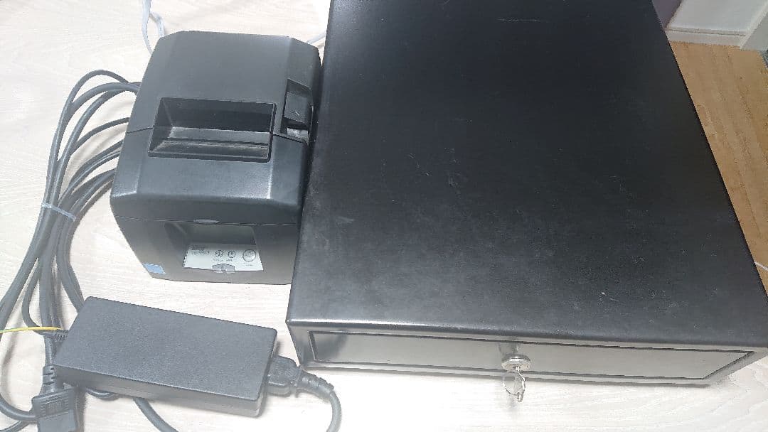 【エアレジ対応】レシートプリンター＆ドロアー　TSP650II レジロール17巻