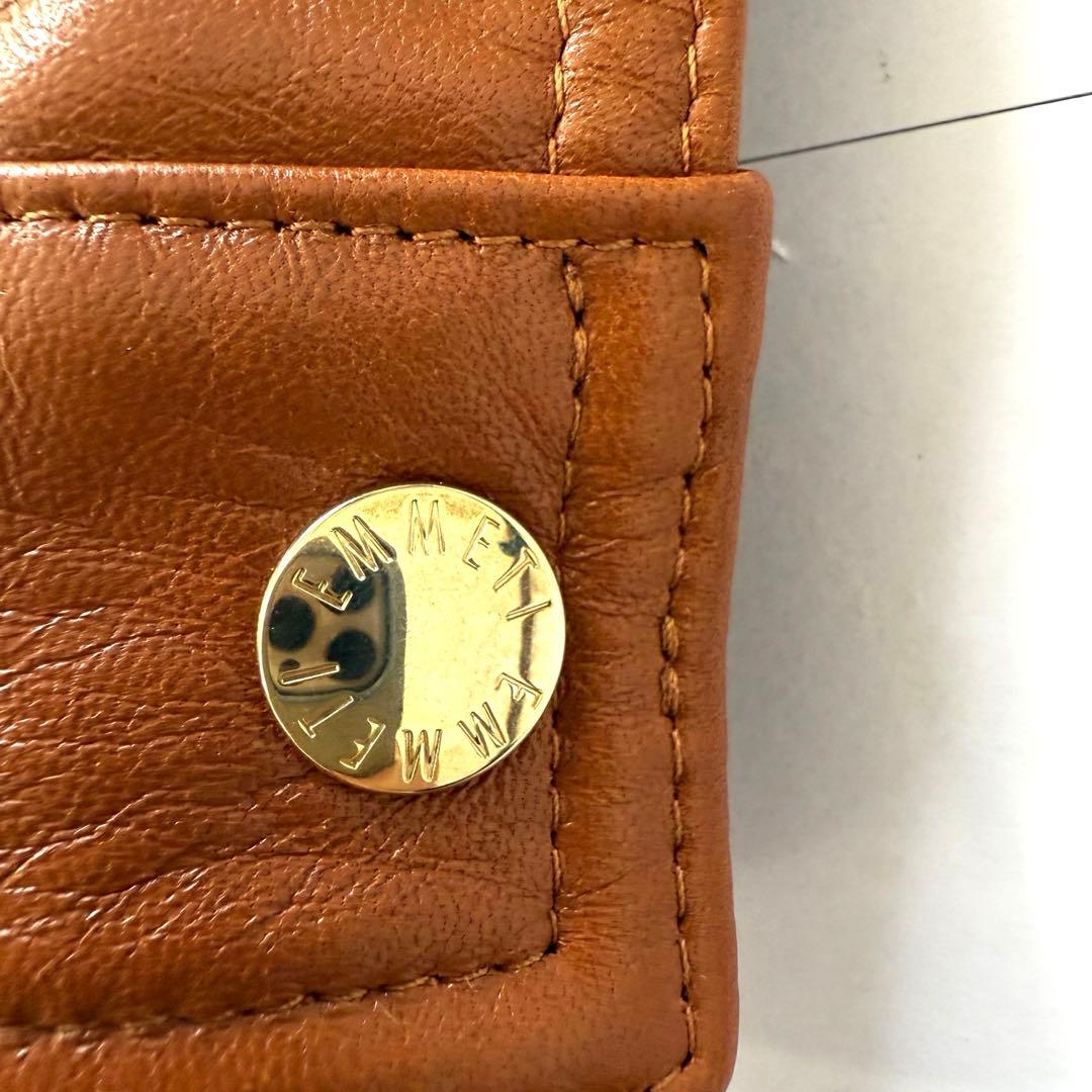 【1回着用】エンメティ☆ユリ☆ラムスキン☆ブラウン☆シングルライダース♡48