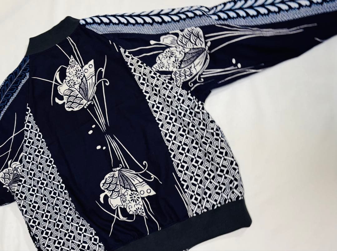 浴衣リメイク　95番パッチワーク仕様スカジャン風