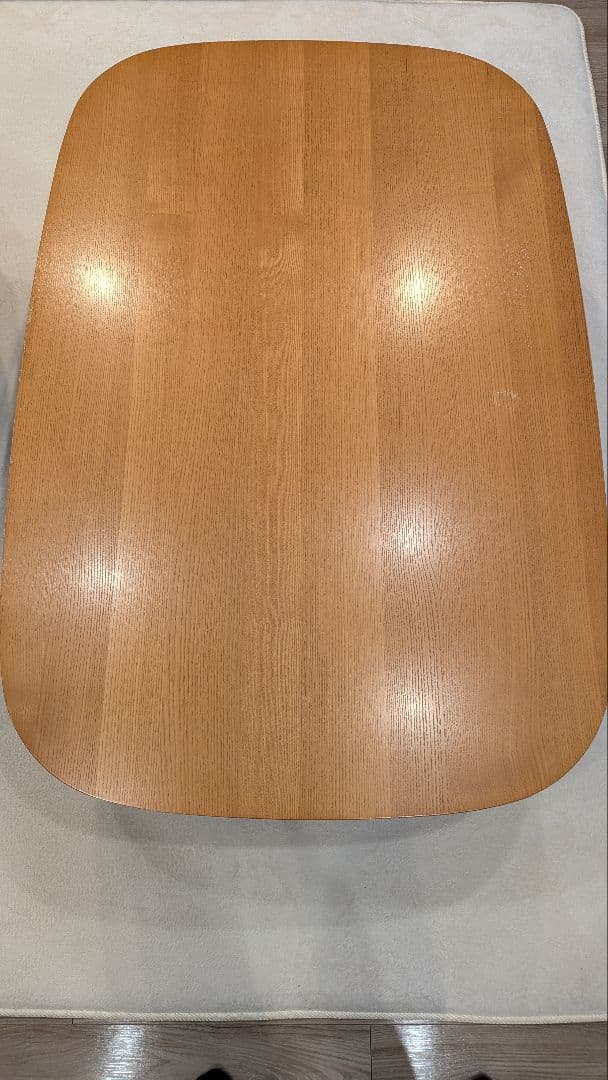 地域限定販売　無印良品　ナチュラル　楕円形こたつ 電源コード付き