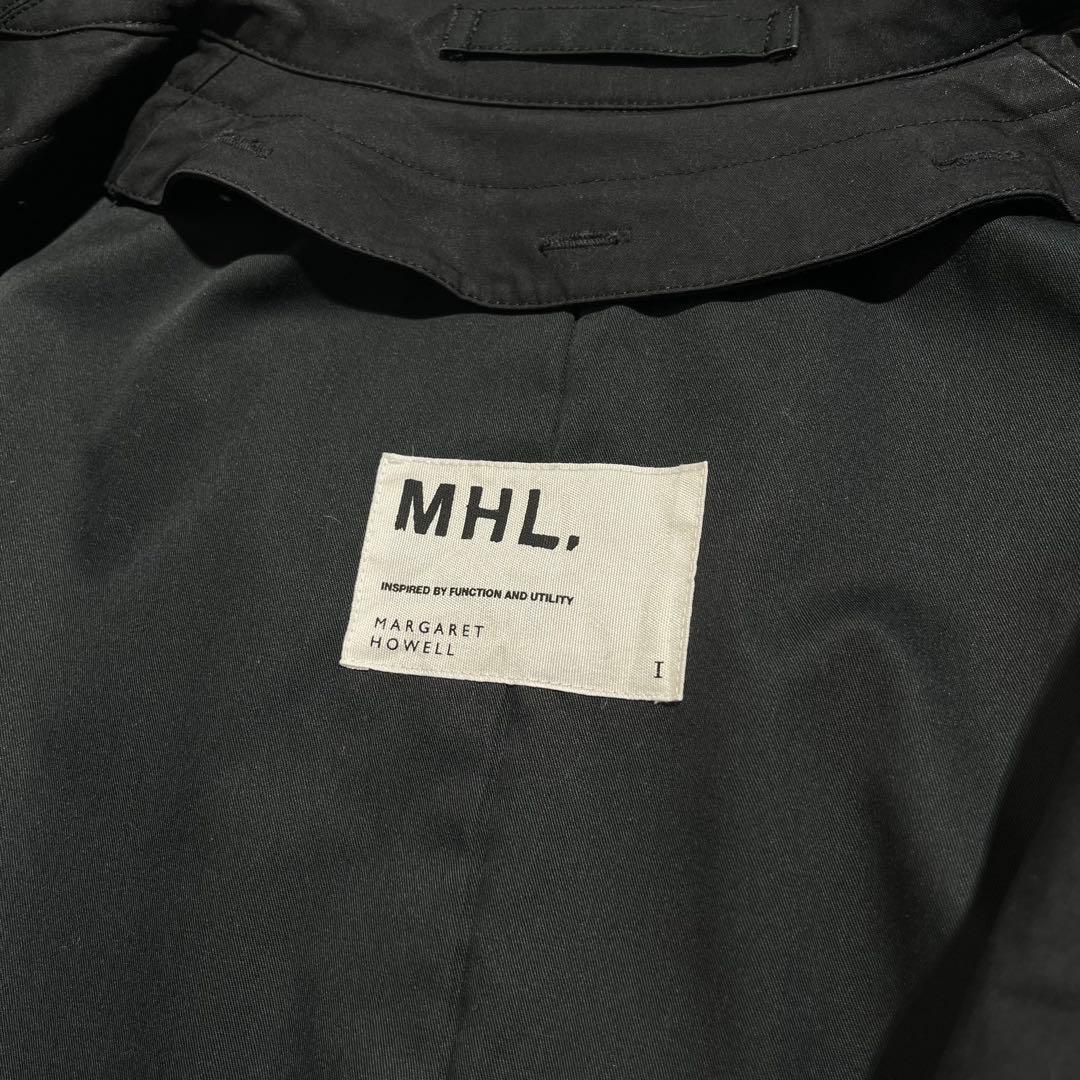 MHL. ダウンライナー付ステンカラーコート ロング丈 ブラック Ⅰ