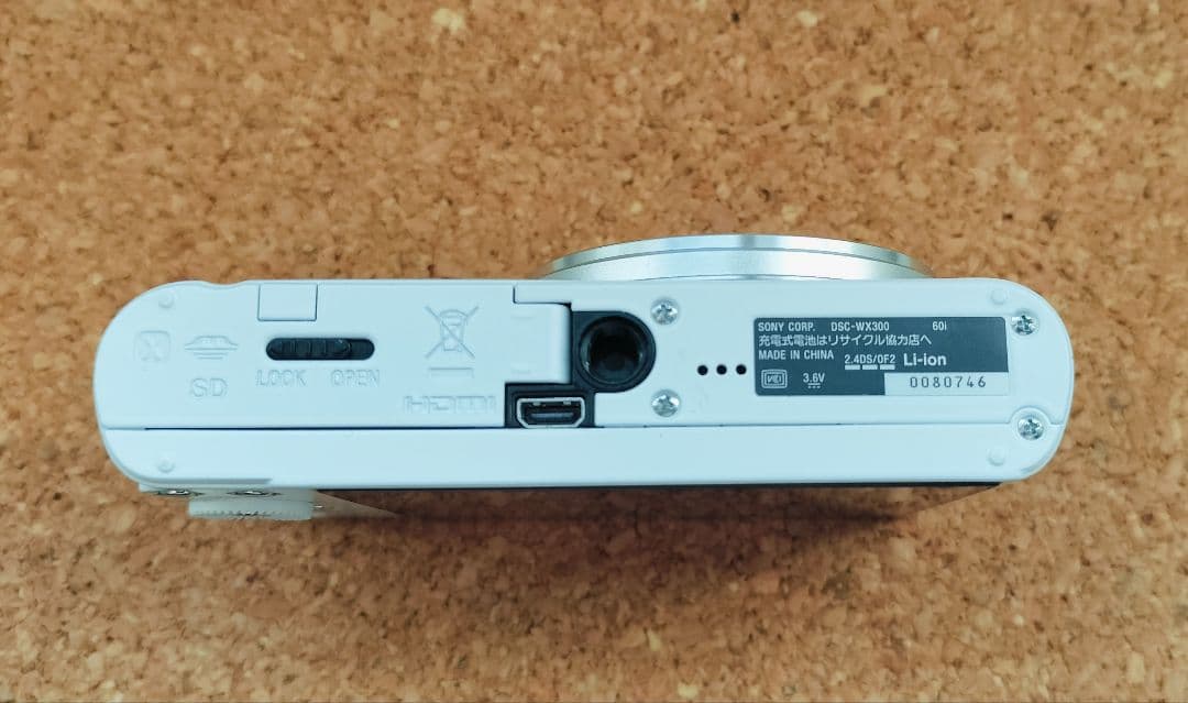 【動作良好】SONY　DSC-WX300　ホワイト　サイバーショット　デジカメ