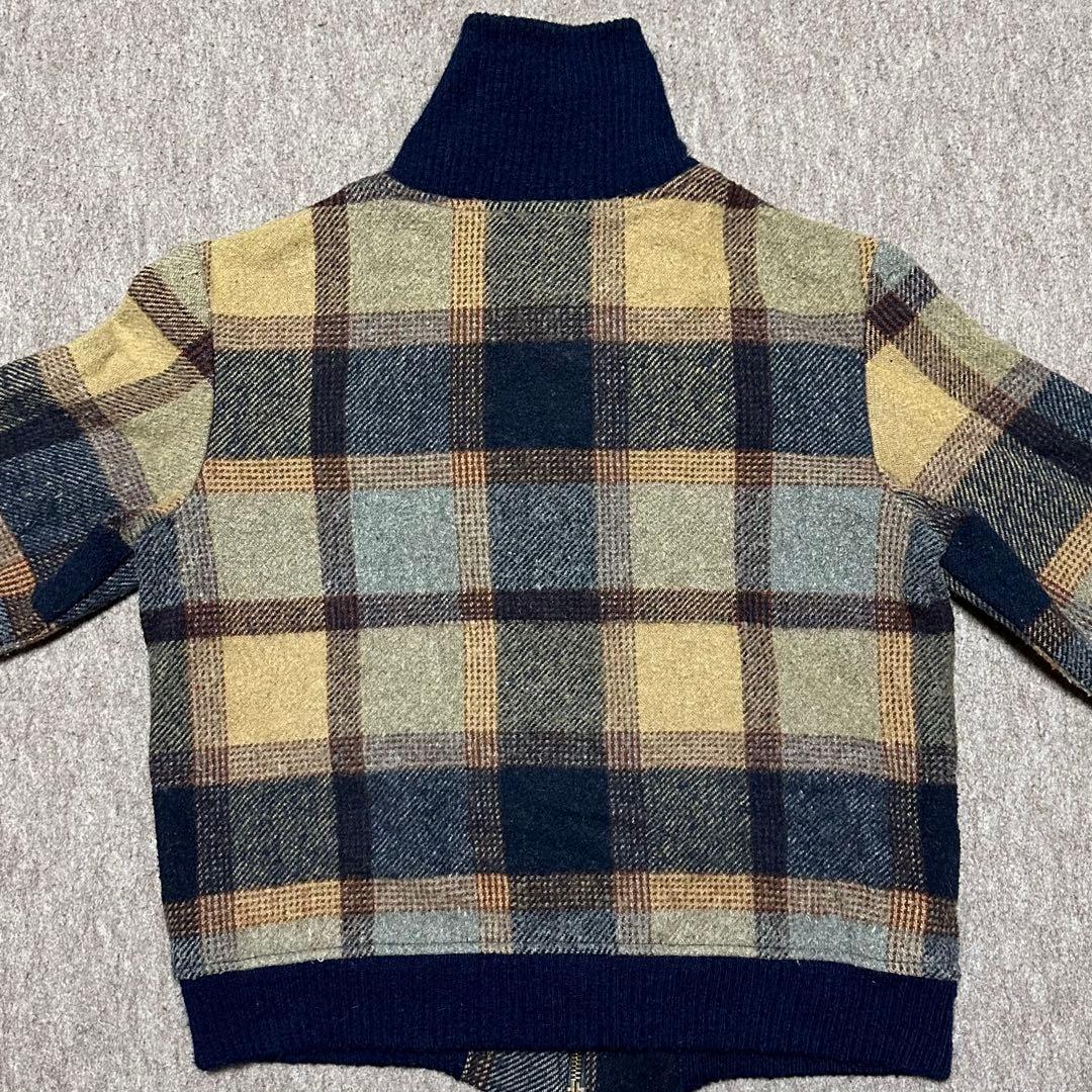 Lee ウールジャケット ジップアップ チェック柄 タロン USA製 70s
