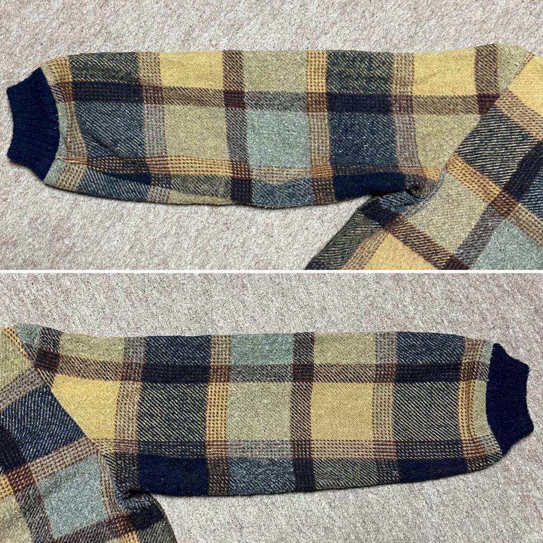 Lee ウールジャケット ジップアップ チェック柄 タロン USA製 70s