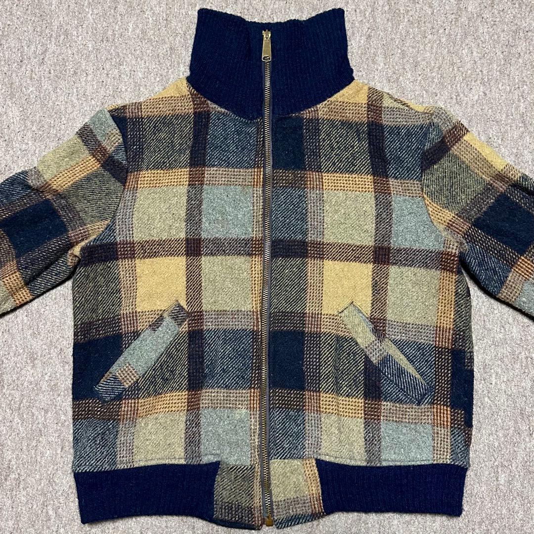 Lee ウールジャケット ジップアップ チェック柄 タロン USA製 70s