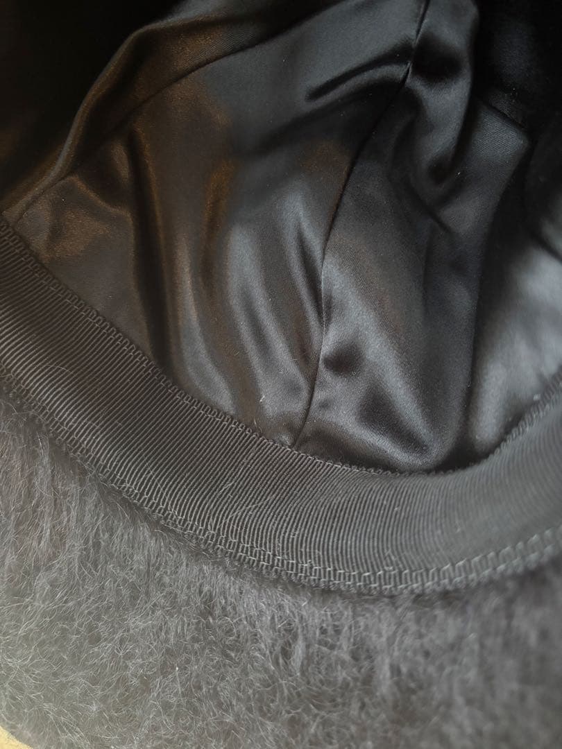 GUCCI ブラック キャップ GG 紙袋　布袋付き　モヘヤ　帽子