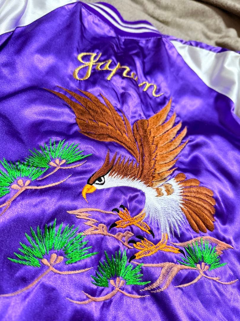 美品 日本製 90s vintage 鷲 日本限定版 スカジャン unisex