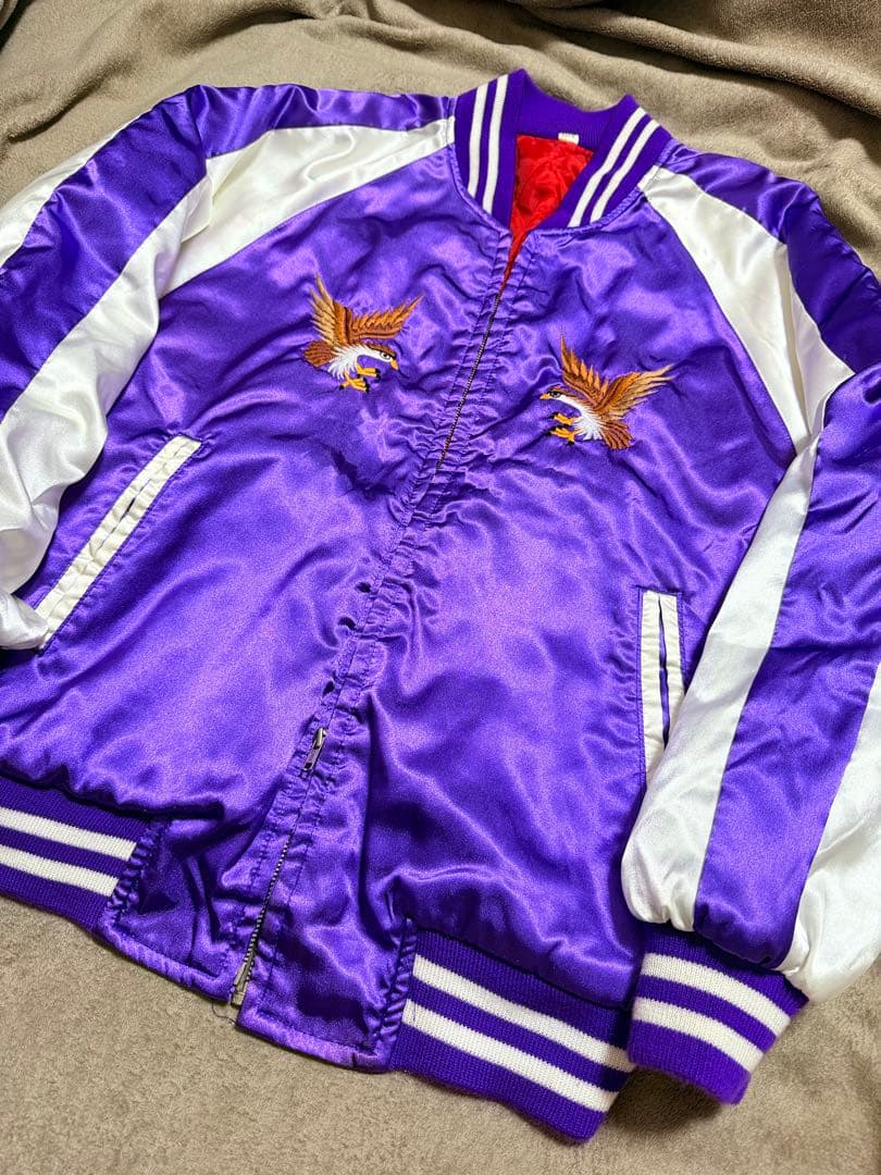 美品 日本製 90s vintage 鷲 日本限定版 スカジャン unisex