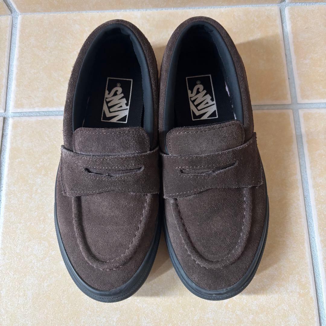 VANS ブラウン スエード ローファー