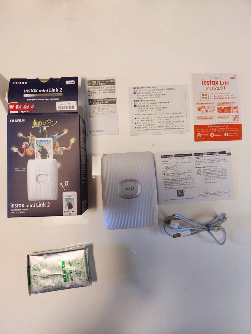FUJIFILM instax mini Link 2 クレイホワイト