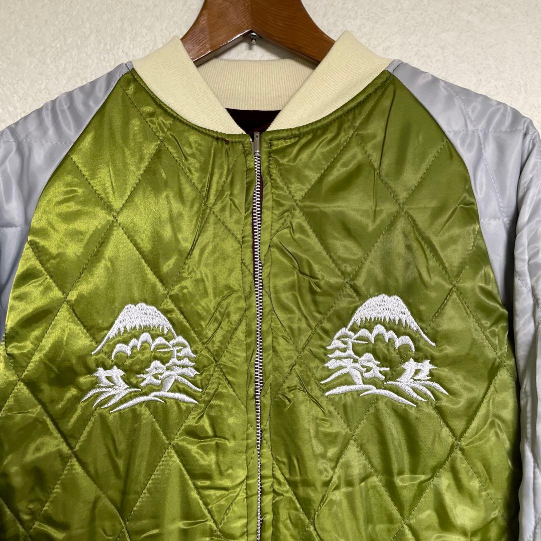 スカジャン 別珍 ベルベット／虎、鷹