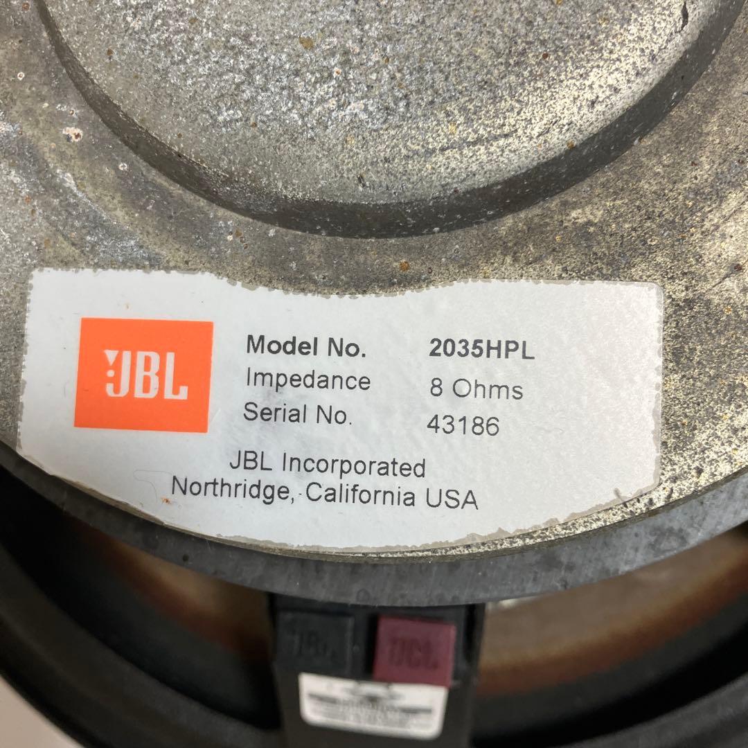 JBL ウーハー2035HPL 38cm 中古1ペア　1本エッジに小修復跡あり。