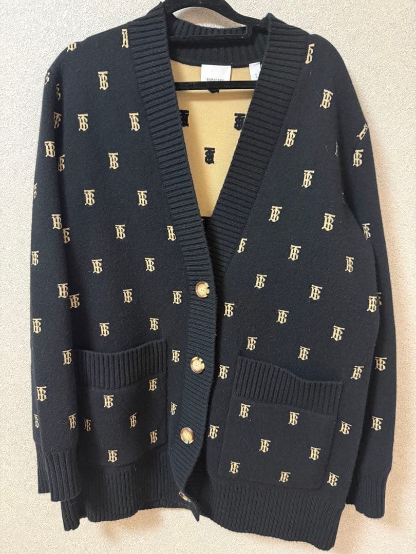 BURBERRY ブラック カーディガン S