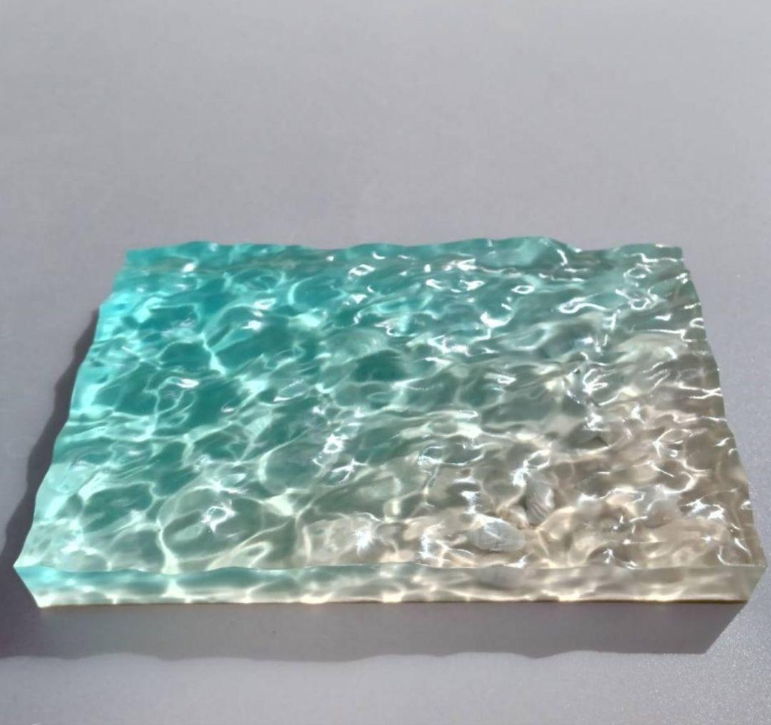 【 海のかけら No.2855 】エポキシレジン オーシャンアート レジンアート