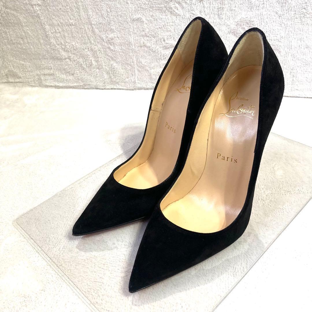 ✨極美品✨　クリスチャンルブタン　スエード　パンプス　黒　22.5
