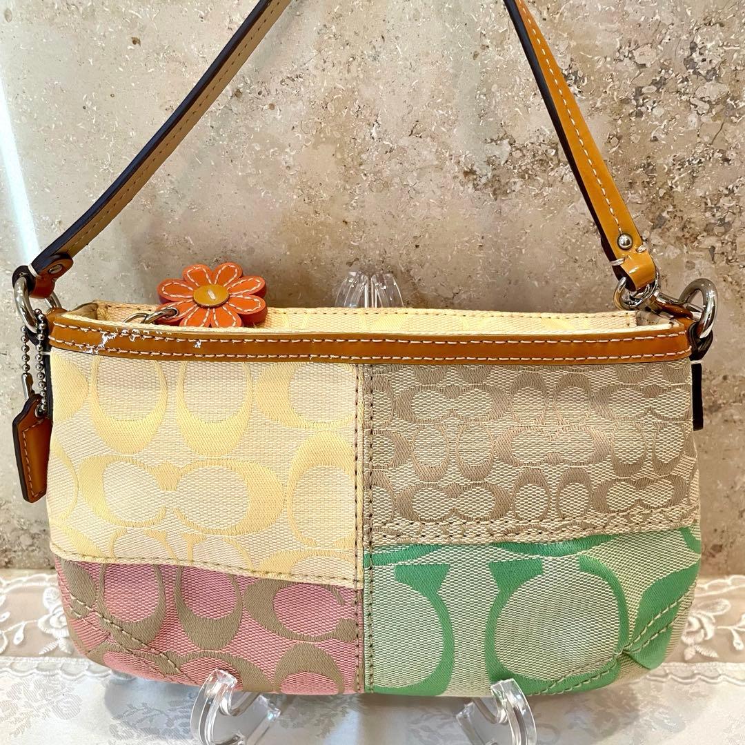 Coach Signature Patchwork Mini Bag☆未使用品☆