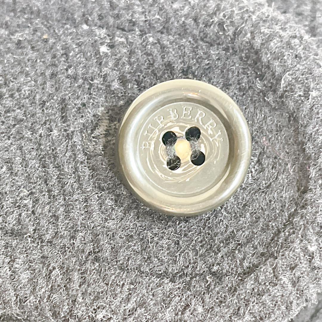 バーバリーロンドン ダッフルコート 黒 レディース メルトン Ｓ