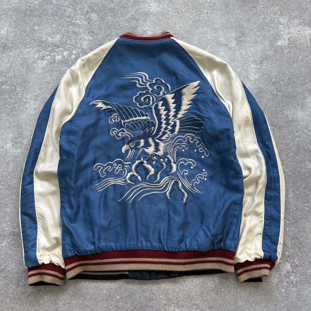 【GOLD】 ゴールド リバーシブルスカジャン スーベニアジャケット 虎鷲 刺繍