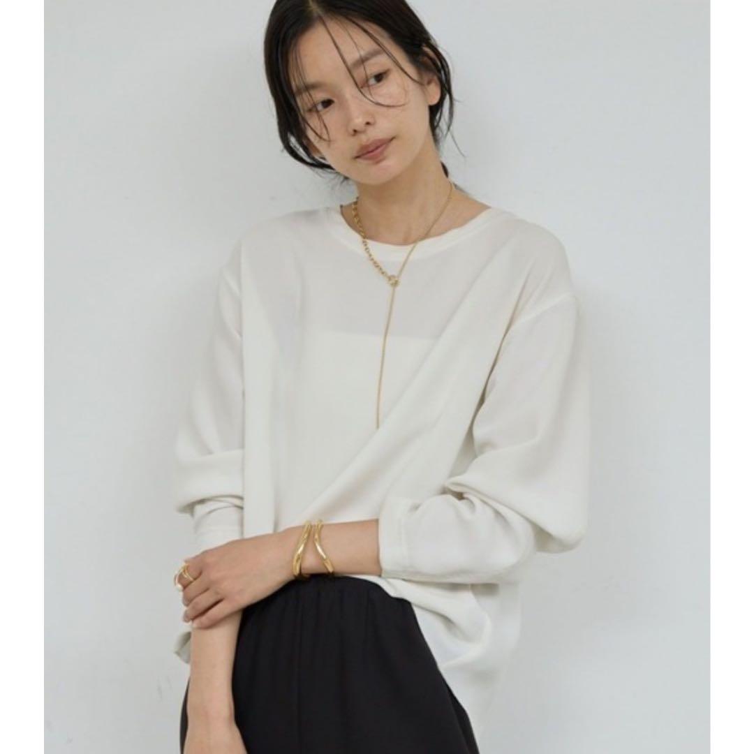 極美品✨ガリャルダガランテ 1,7万円 バックスリットブラウスT ホワイト