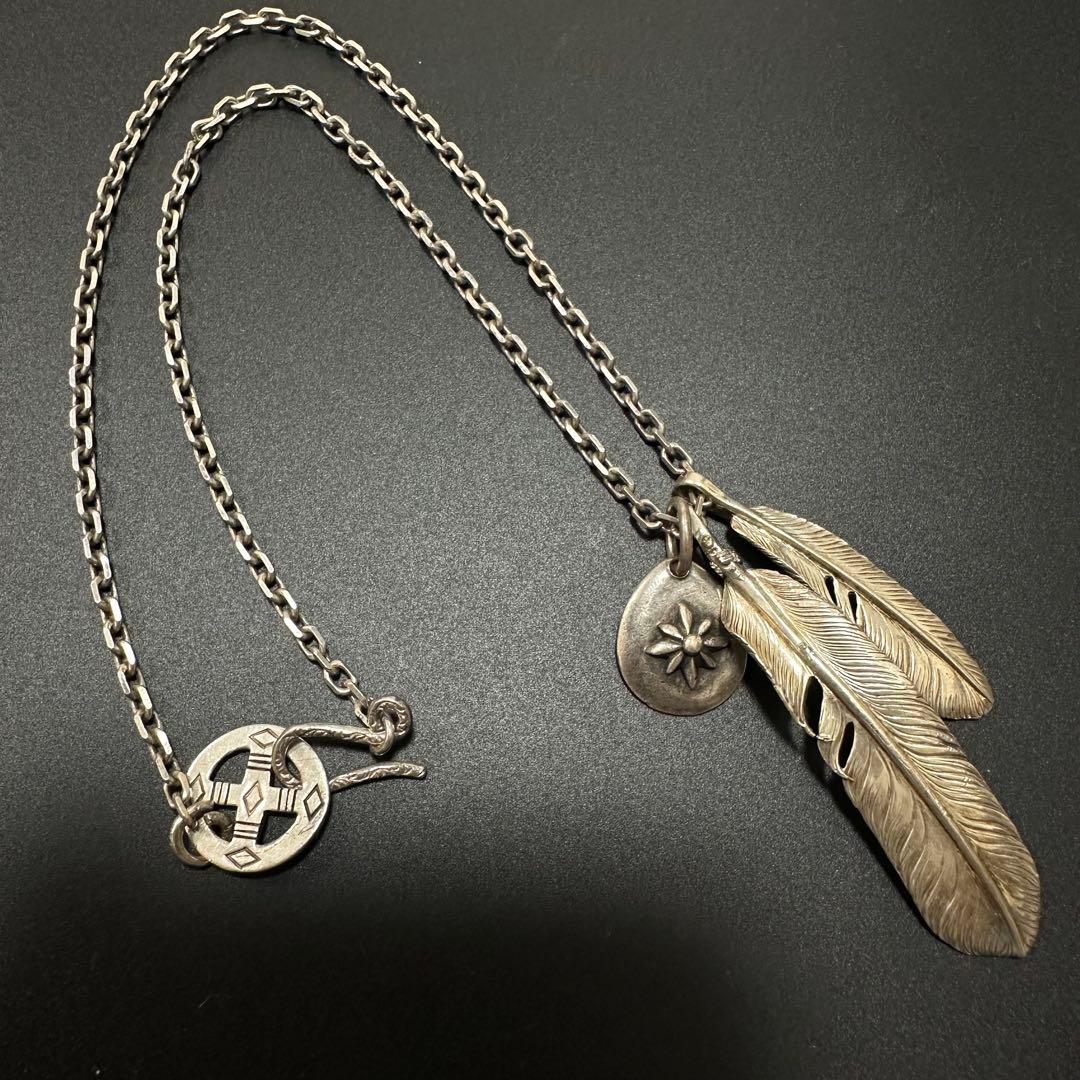 Arizona Freedom 2連フェザー ネックレス メディスンホイール