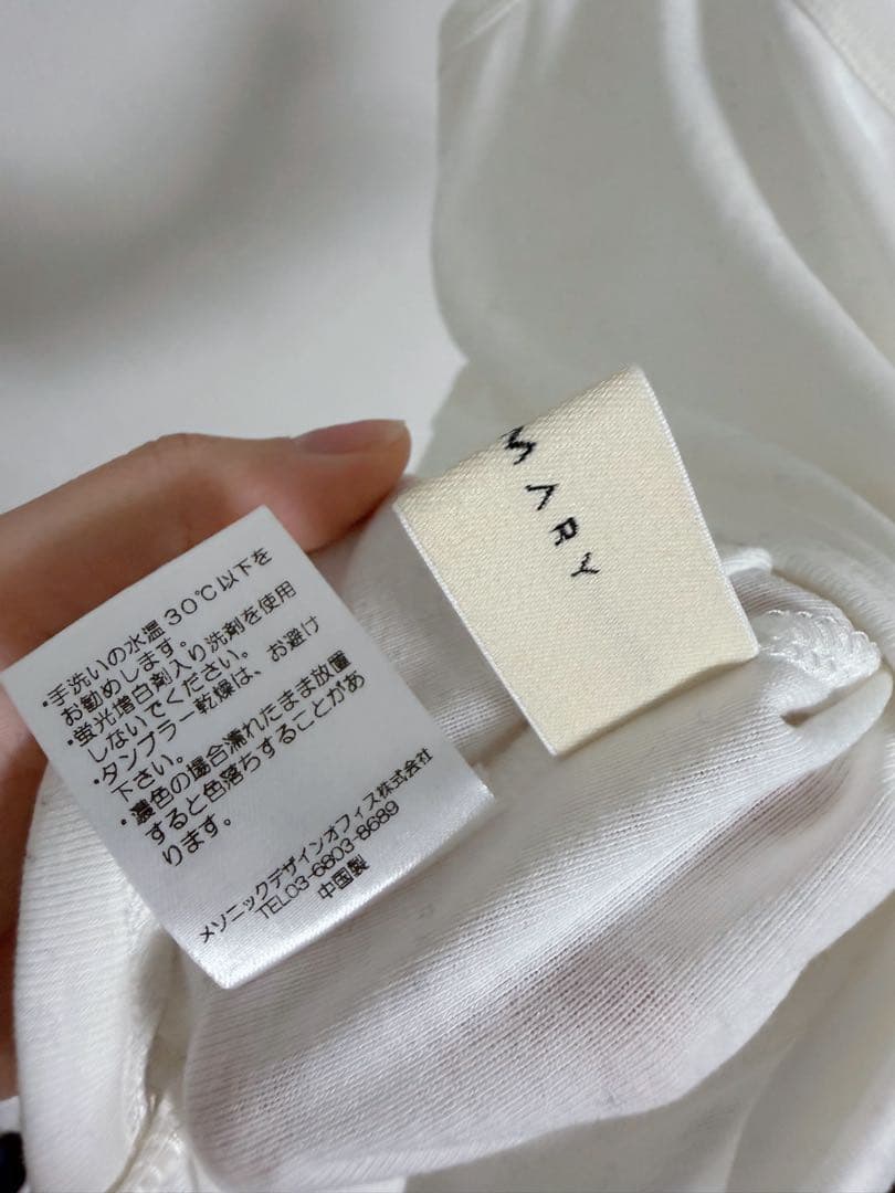 Andmary Dorothy heart tops ベージュ