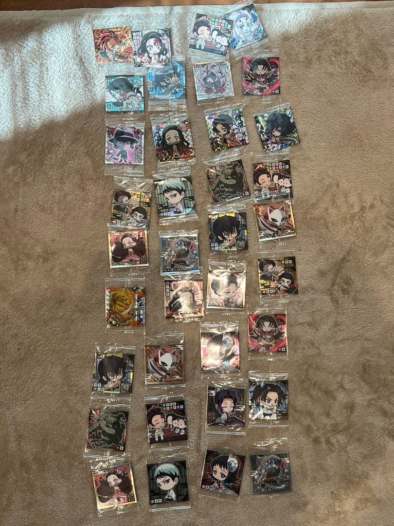 ドラゴンボール ワンピース 鬼滅の刃 シール カード まとめ売り レア多数