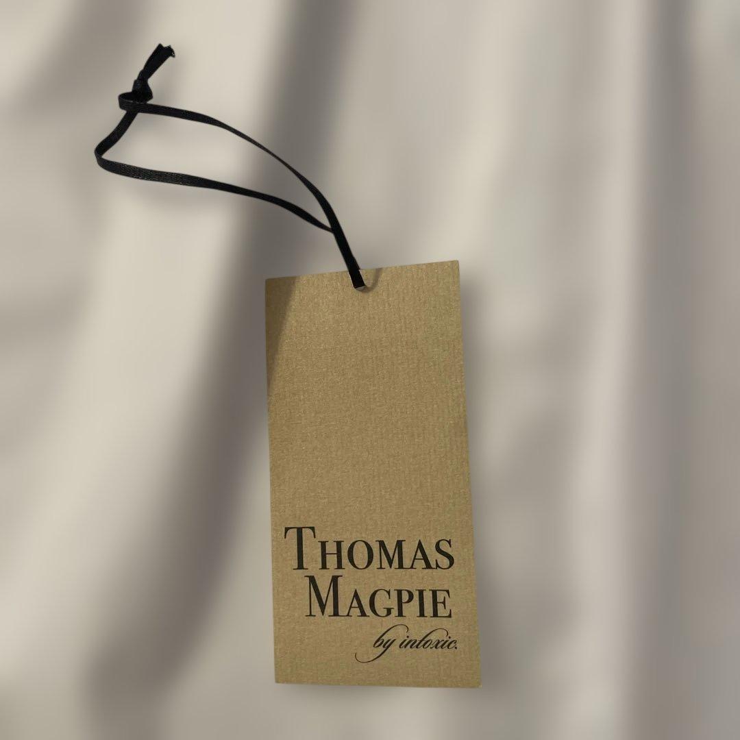 THOMAS MAGPIE ハイネックBIGシャツ ホワイト 38サイズ ＊新品